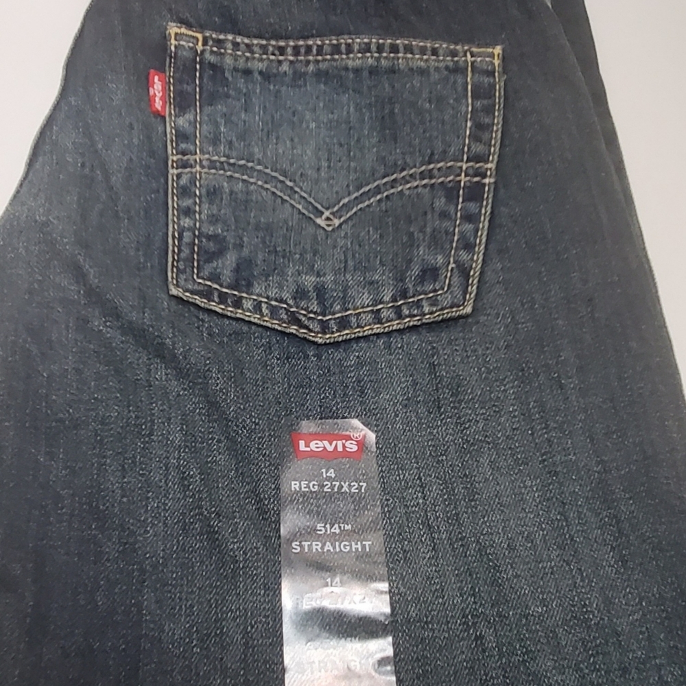 (NEW) Levi's 514 Straight Jeans Fit Size 14 Regular - Picture 6 of 7